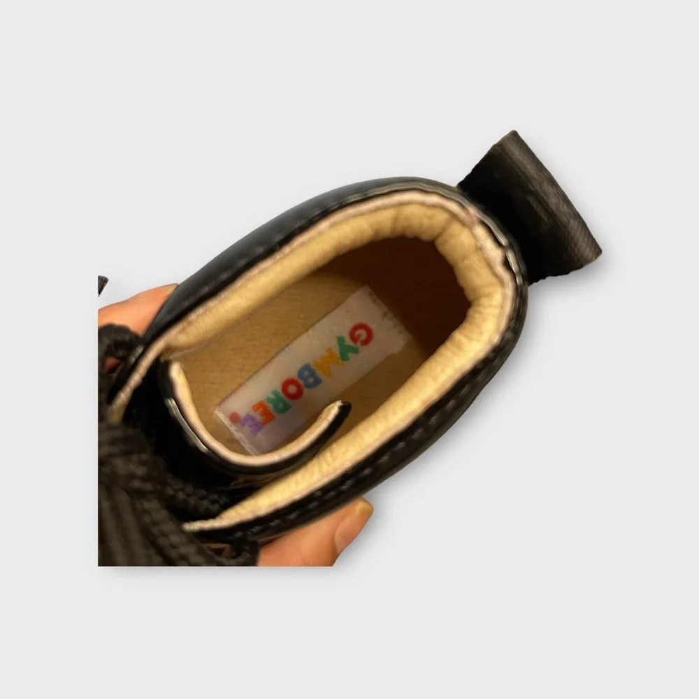 Gymboree Vintage Colorful Tag Black Combat Boots - Picture 6 of 8